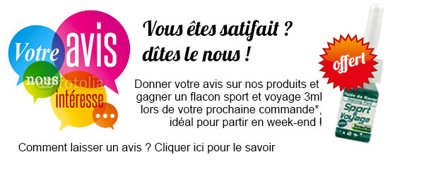 Satisfait ? Donner votre avis et gagner un fluide de rasage